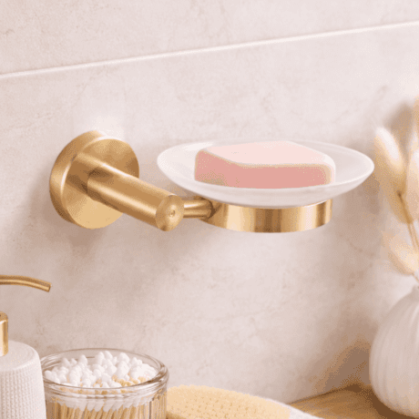 Brushed Gold Soap Dish