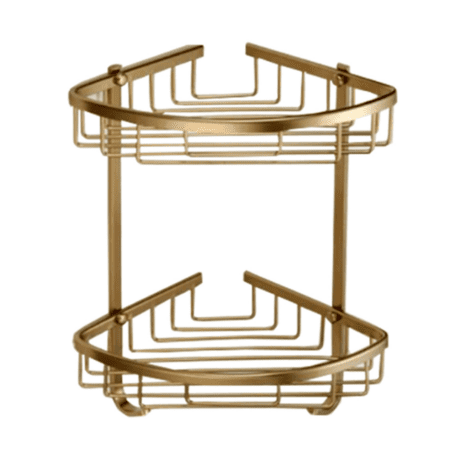 Brushed Gold Corner Shelf