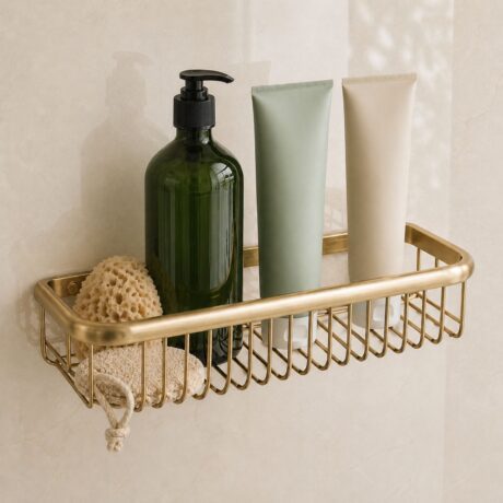 Brass Side Shower Shelf