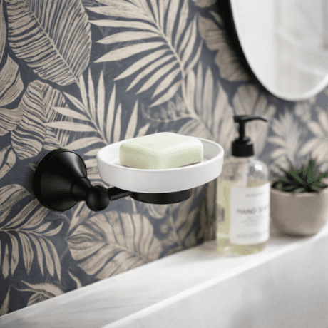 Blackened Brass Soap Dish