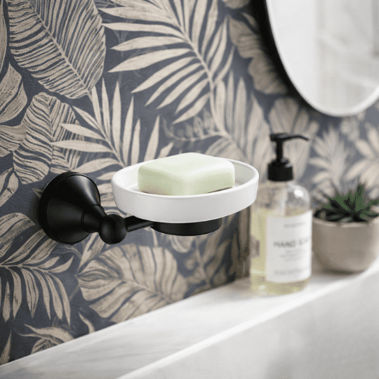 Blackened Brass Soap Dish