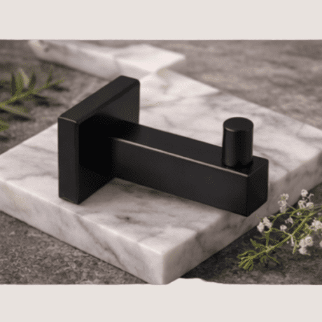 Black SQ Robe Hook