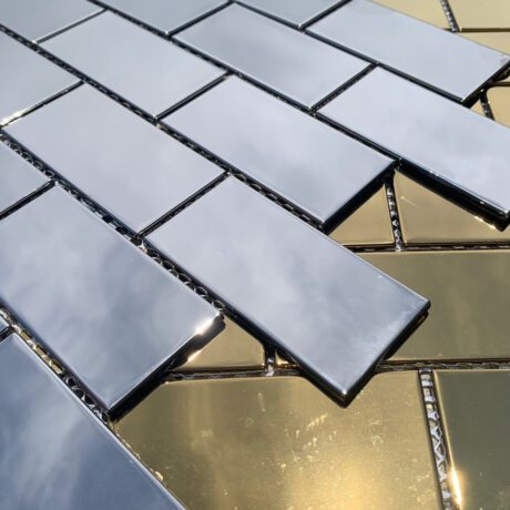 Metallic Glass Subway Mosaic