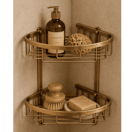 Brass Corner Shelf