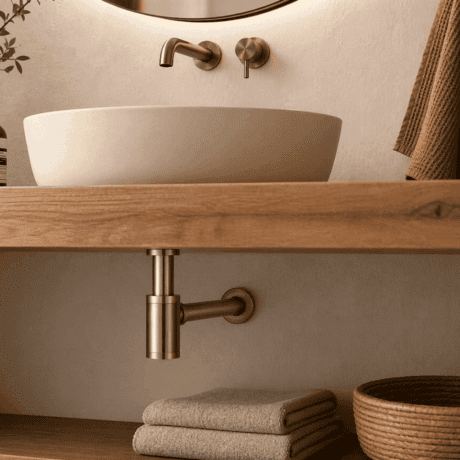 Brass Basin Bottle Trap