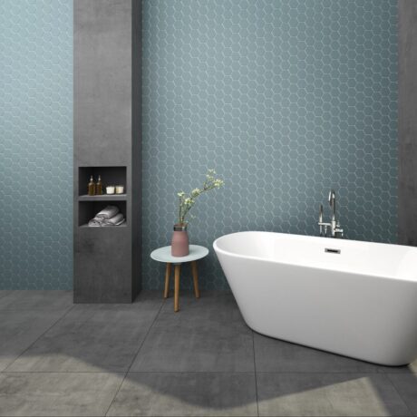 Large Hexagonal Matt Mosaic